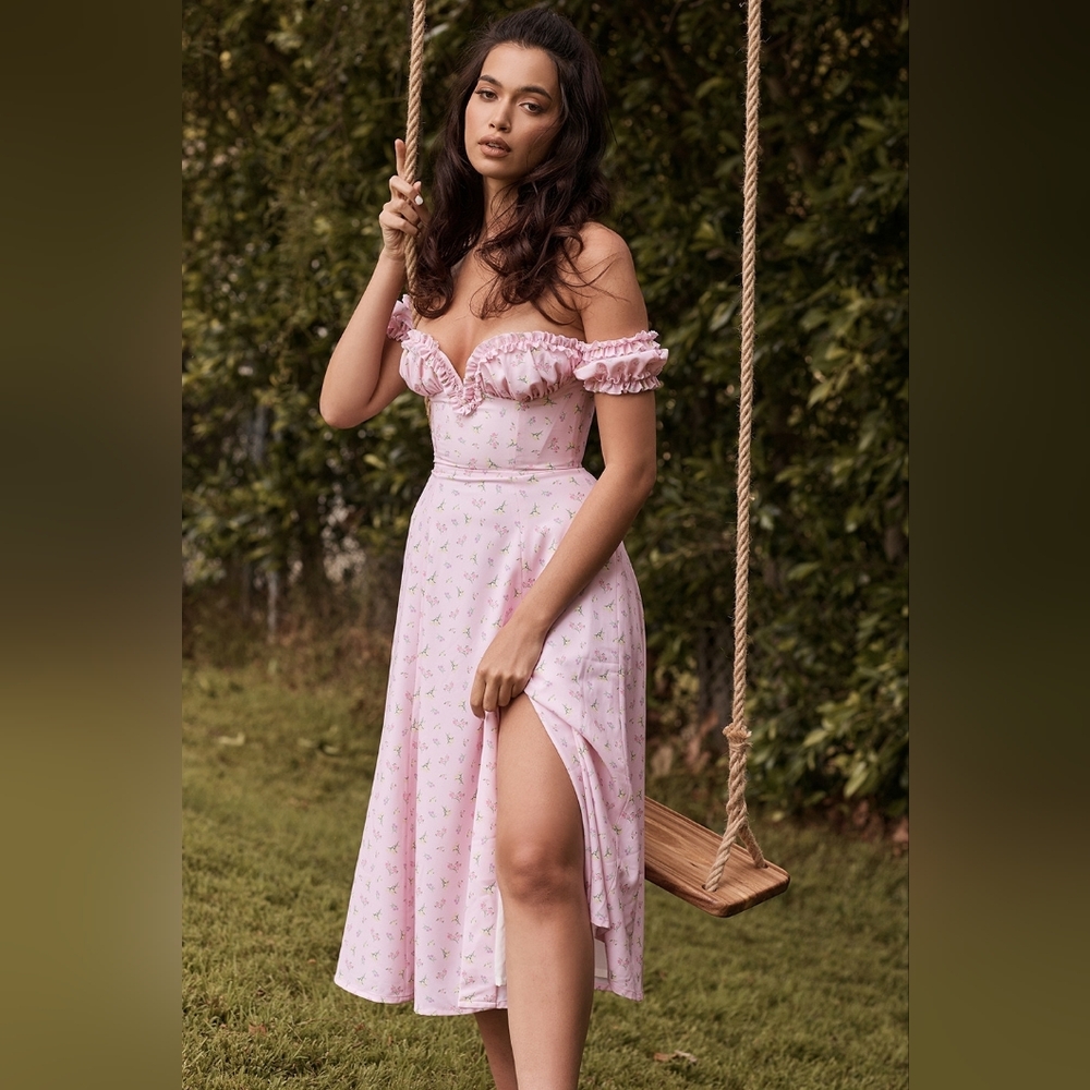 Pink Floral House of CB 'Lauren'-XS